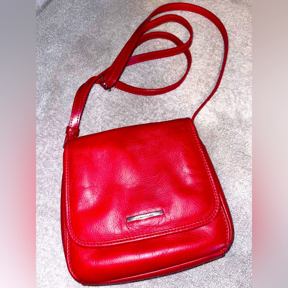 Gianni Conti red crossbody purse.